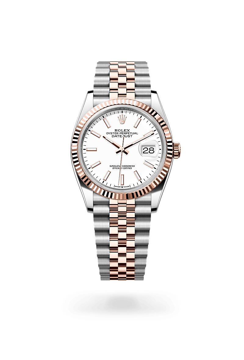 Rolex Datejust 36 Oyster, 36 mm, acier Oystersteel et or Everose - Raynal Horlogerie