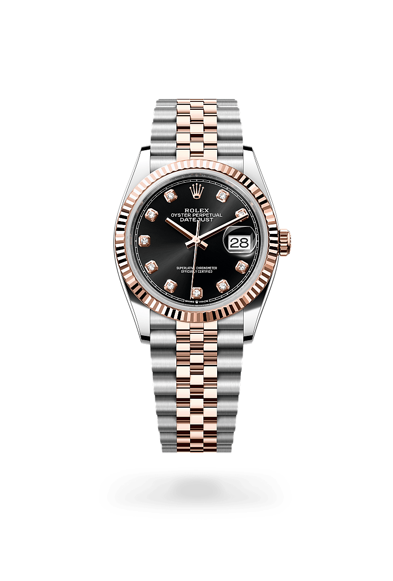 Rolex Datejust 36 Oyster, 36 mm, acier Oystersteel et or Everose - Maison Sainte-Catherine