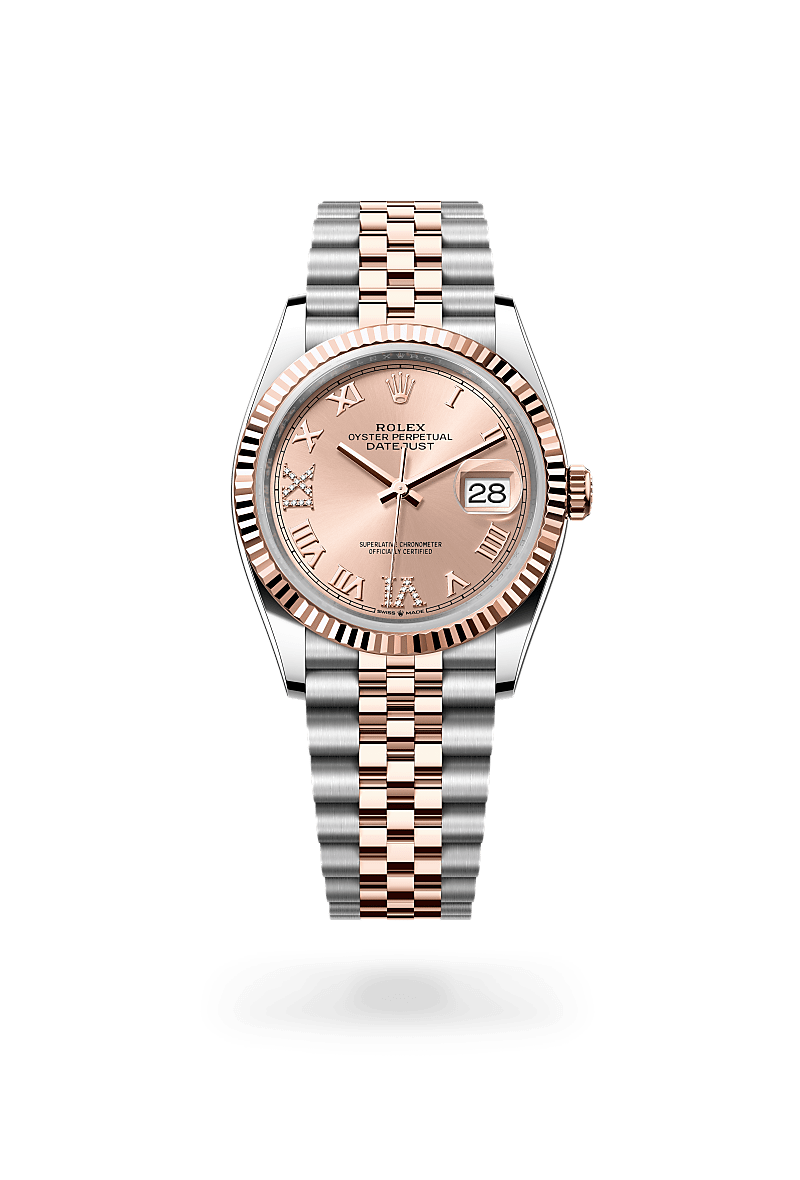 Rolex Datejust 36 Oyster, 36 mm, acier Oystersteel et or Everose - Joaillerie Jean Hardy