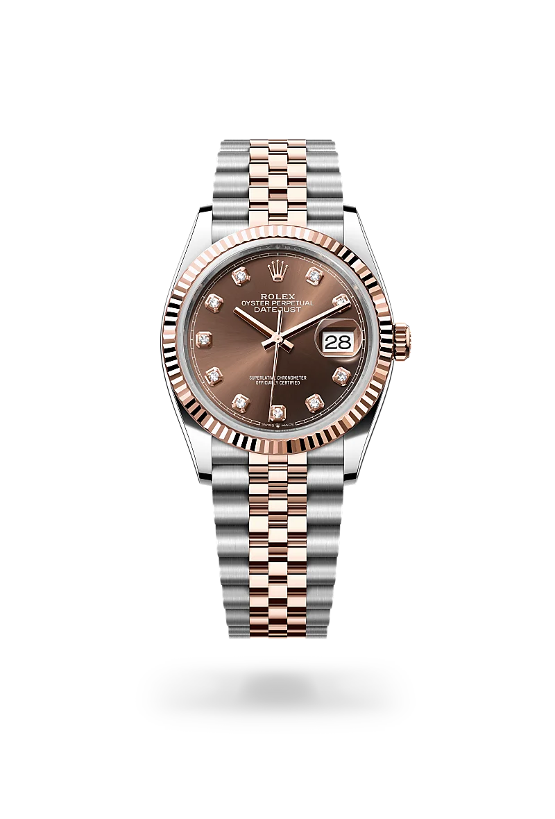 Rolex Datejust 36 Oyster, 36 mm, acier Oystersteel et or Everose - Maison Sainte-Catherine