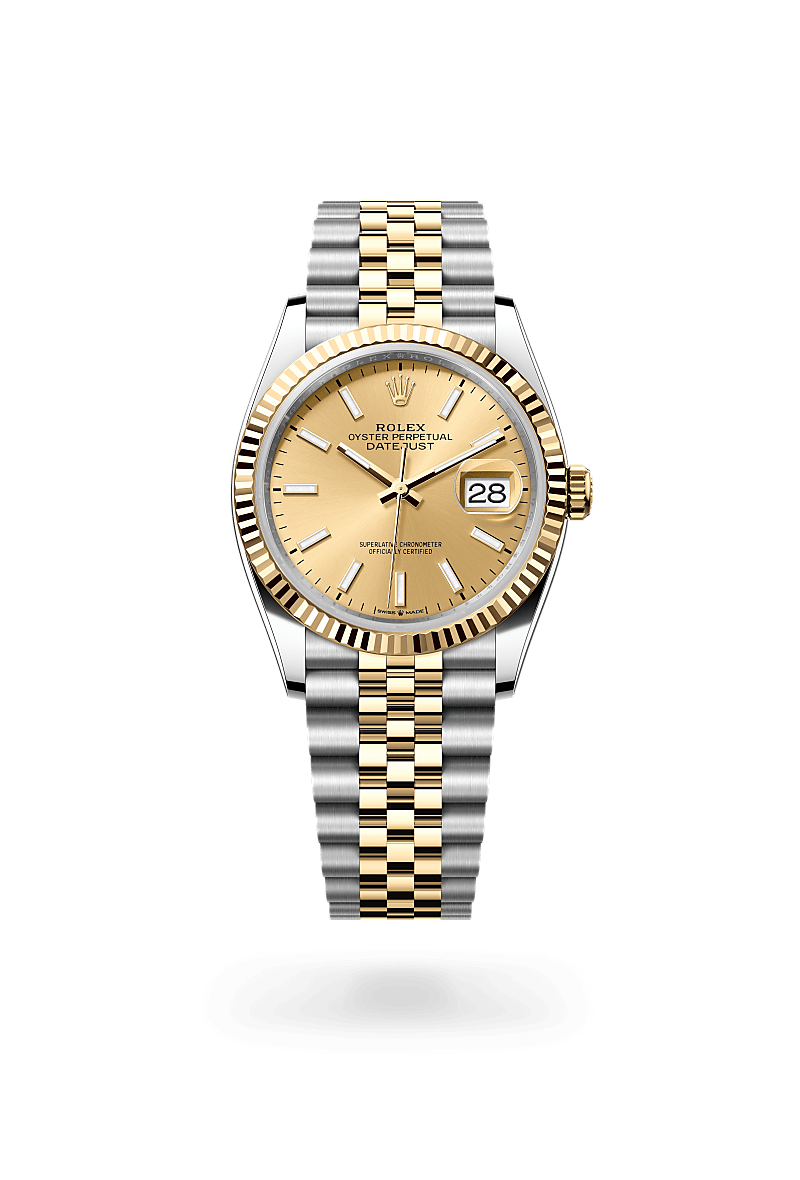 Rolex Datejust 36 Oyster, 36 mm, acier Oystersteel et or jaune - Frayssinet Joaillier Montpellier