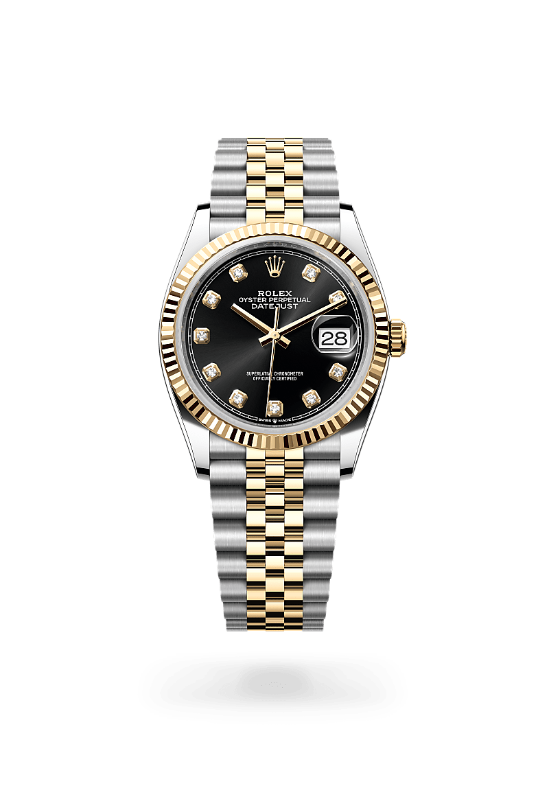 Rolex Datejust 36 Oyster, 36 mm, acier Oystersteel et or jaune - Raynal Horlogerie