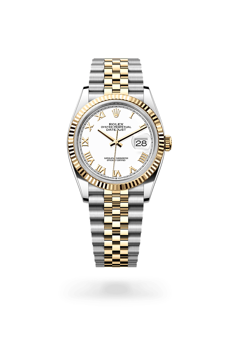 Rolex Datejust 36 Oyster, 36 mm, acier Oystersteel et or jaune - Raynal Horlogerie
