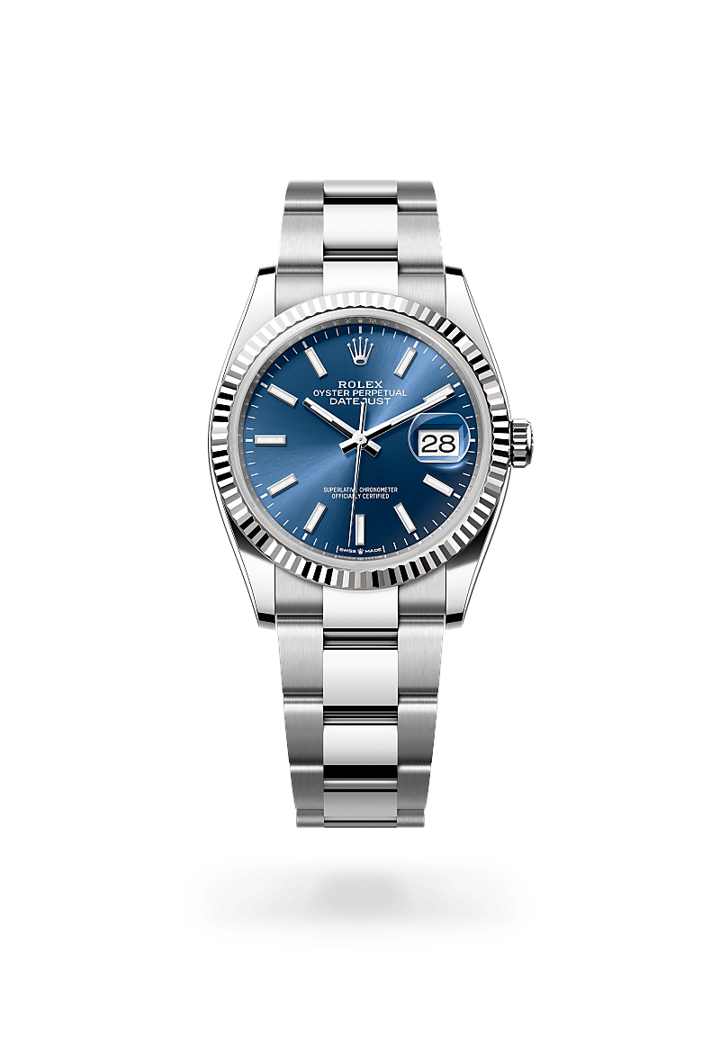 Rolex Datejust 36 Oyster, 36 mm, acier Oystersteel et or gris - DOUX Joaillier Avignon