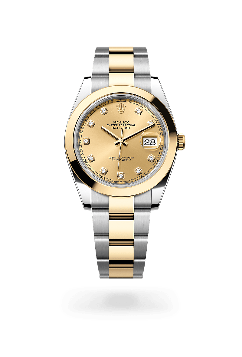 Rolex Datejust 41 Oyster, 41 mm, acier Oystersteel et or jaune - Lombard Horloger