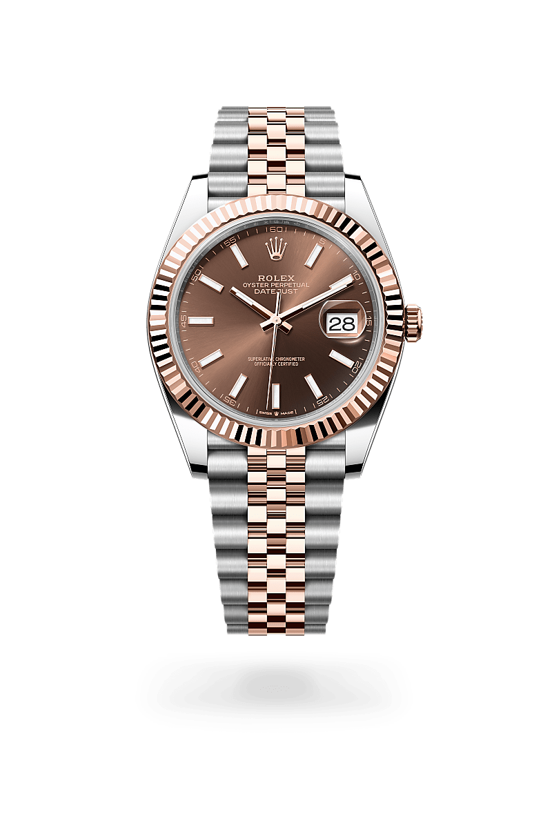 Rolex Datejust 41 Oyster, 41 mm, acier Oystersteel et or Everose - Ferret Nice