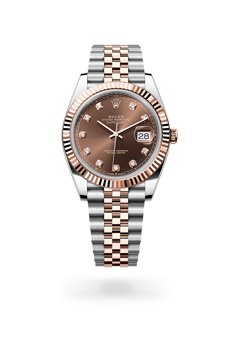 Rolex Datejust 41 Oyster, 41 mm, acier Oystersteel et or Everose - Raynal Horlogerie