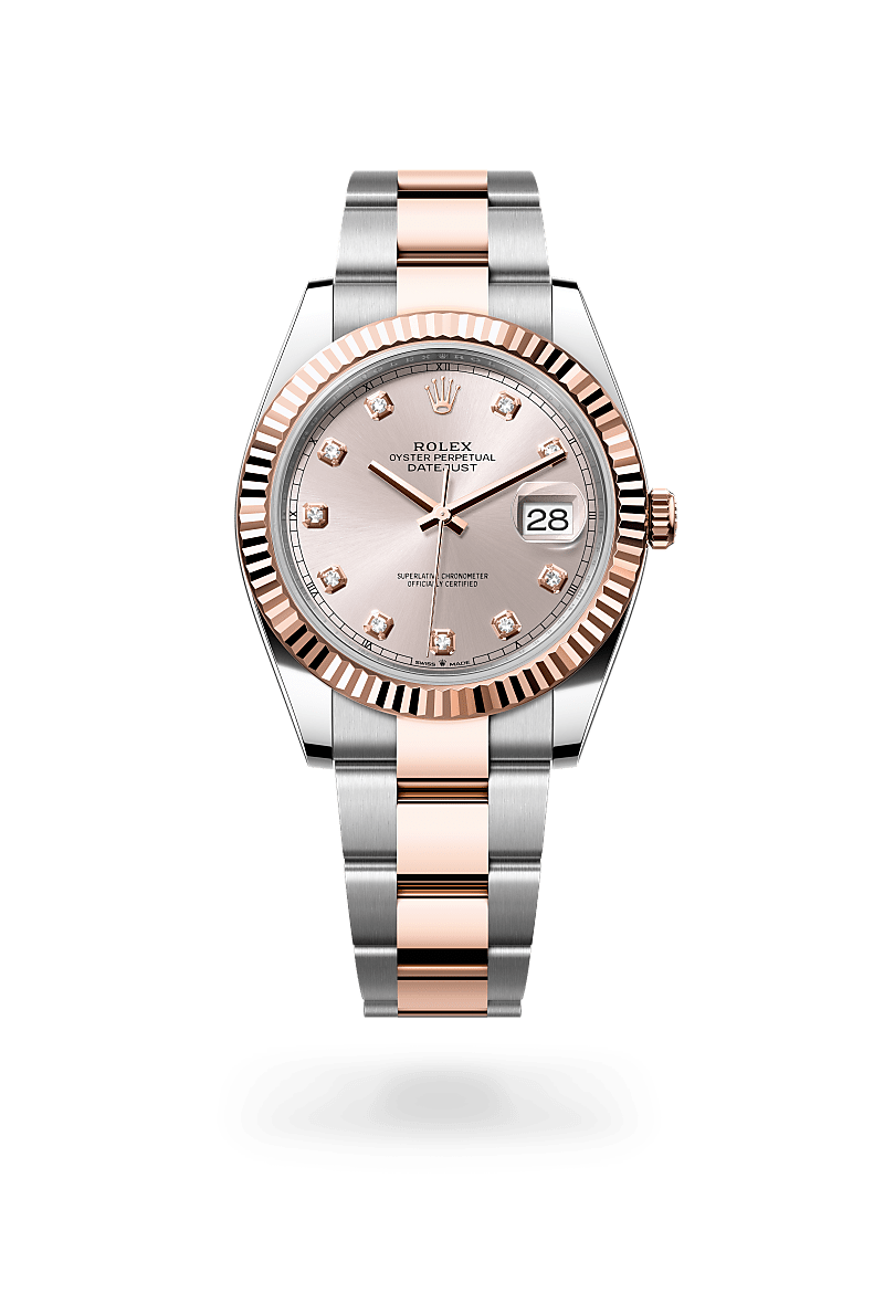 Rolex Datejust 41 en Rolesor Everose – combinaison d’acier Oystersteel et d’or Everose M126331-0007 chez DOUX Joaillier