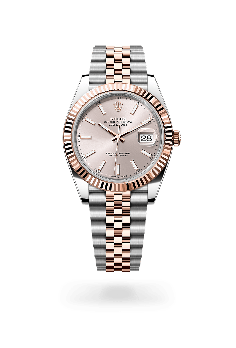 Rolex Datejust 41 Oyster, 41 mm, acier Oystersteel et or Everose - Joaillerie Jean Hardy