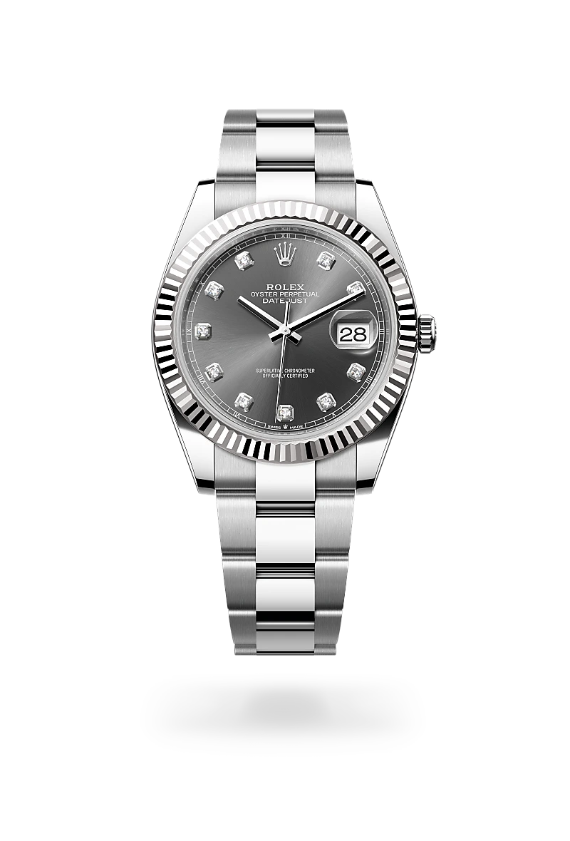 Rolex Datejust 41 Oyster, 41 mm, acier Oystersteel et or gris - Maison Sainte-Catherine