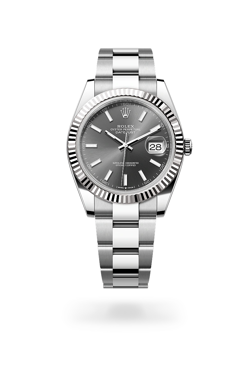 Rolex Datejust 41 Oyster, 41 mm, acier Oystersteel et or gris - Dubail Paris - Vendôme