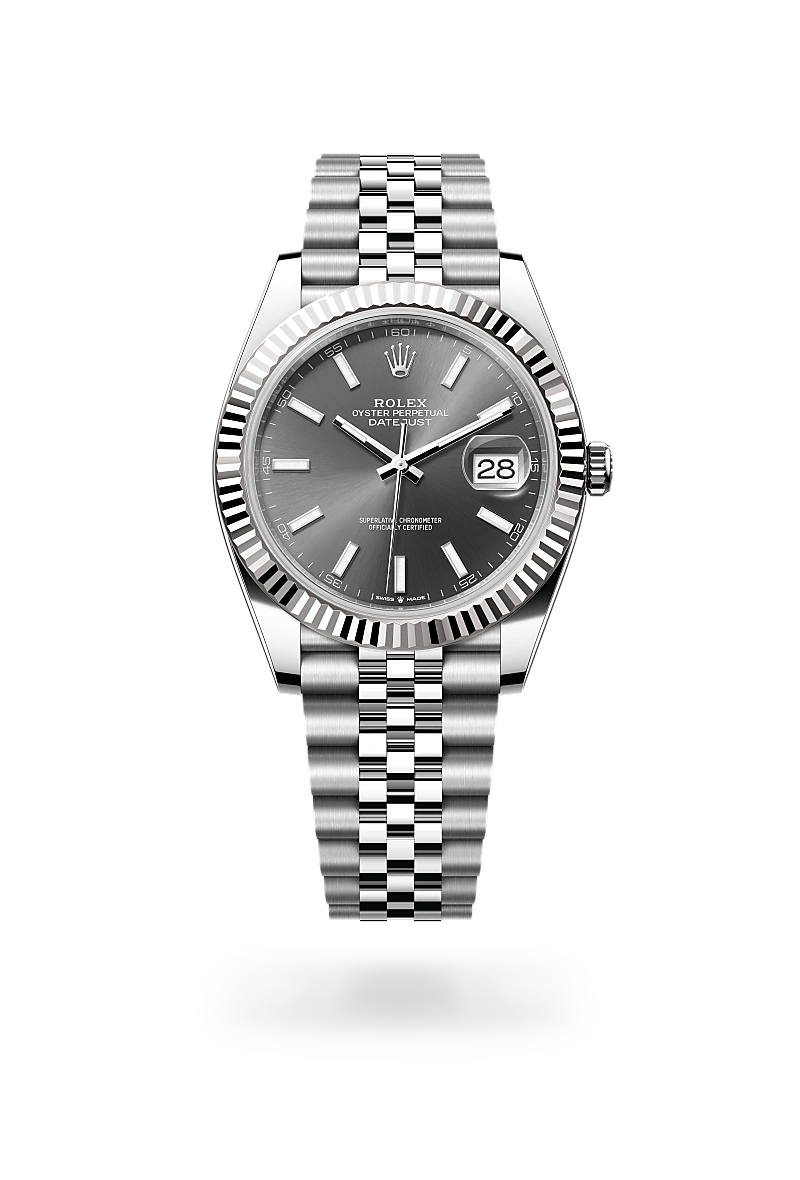 Rolex Datejust 41 Oyster, 41 mm, Oystersteel and white gold - El Khayyat Center