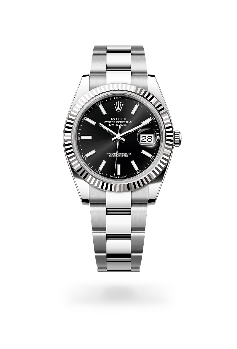 Rolex Datejust 41 Oyster, 41 mm, acier Oystersteel et or gris - Ferret Nice