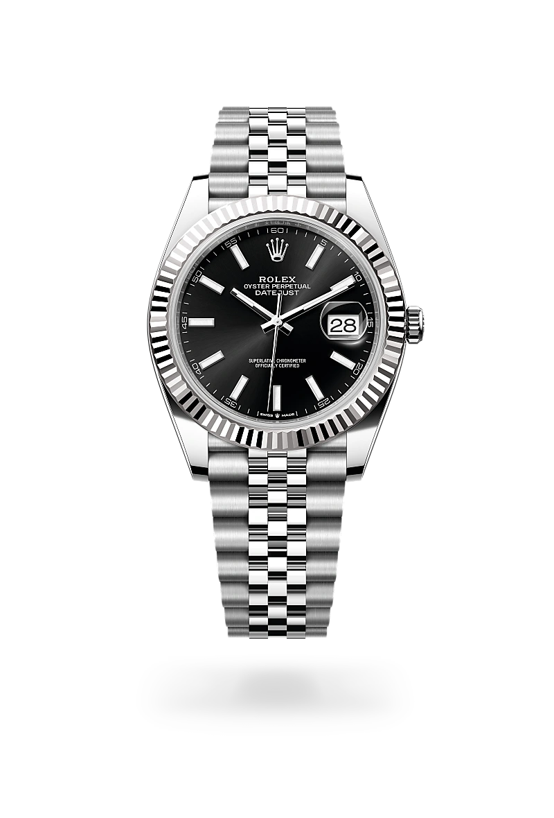 Rolex Datejust 41 Oyster, 41 mm, acier Oystersteel et or gris - Ferret Nice