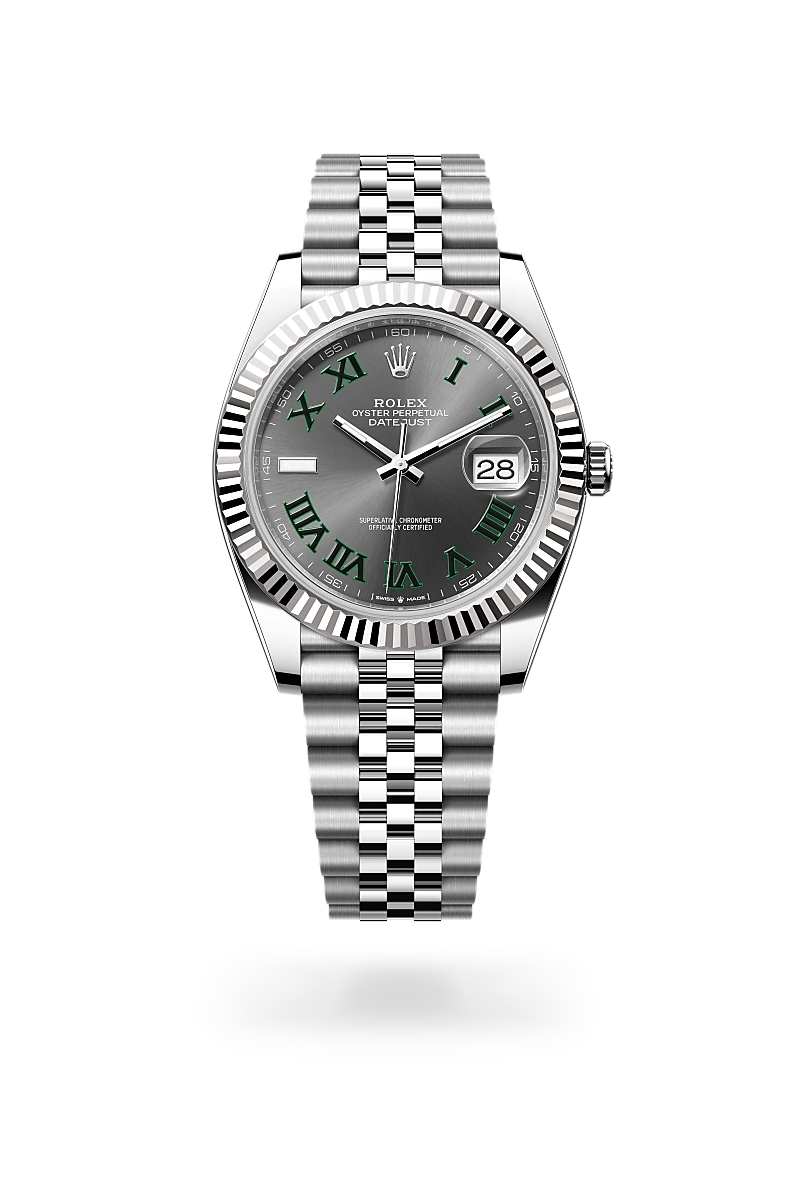 Rolex Datejust 41 Oyster, 41 mm, acier Oystersteel et or gris - Joaillerie Jean Hardy