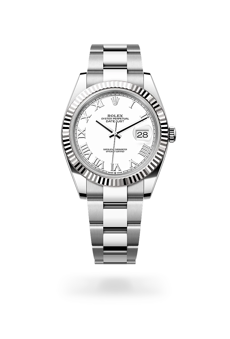 Rolex Datejust 41 Oyster, 41 mm, acier Oystersteel et or gris - Ferret Nice