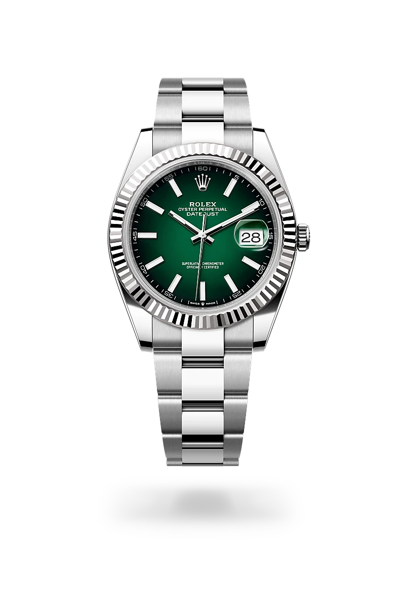 Rolex Datejust 41 Oyster, 41 mm, acier Oystersteel et or gris - Maison Sainte-Catherine