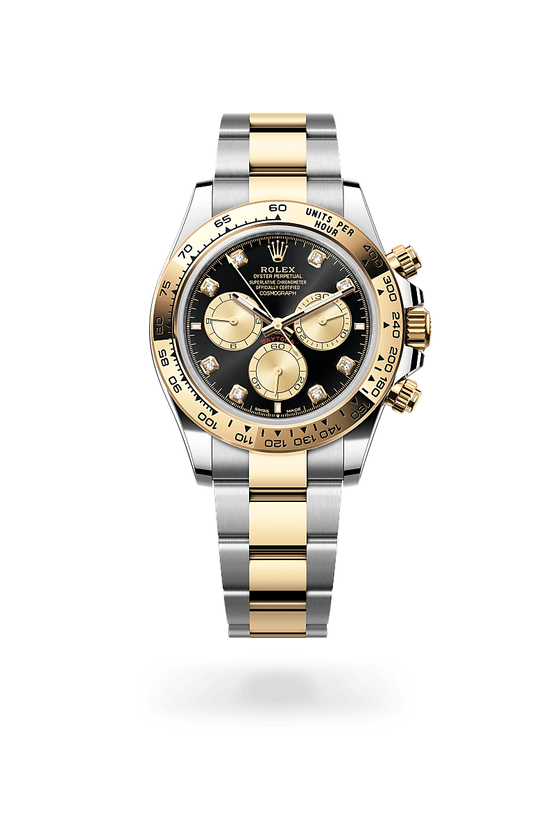 Rolex Cosmograph Daytona Oyster, 40 mm, acier Oystersteel et or jaune - Lombard Horloger