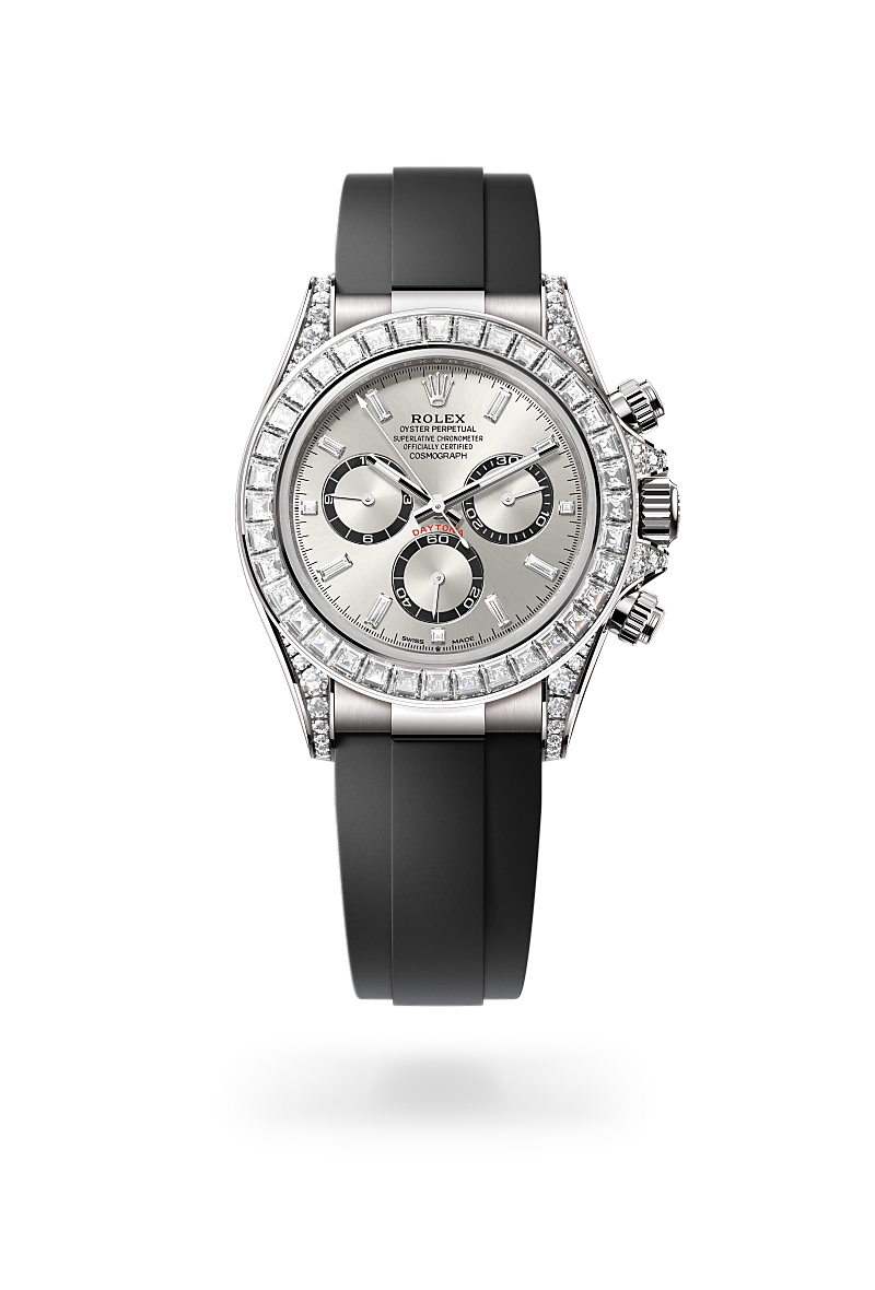 Rolex Cosmograph Daytona Oyster, 40 mm, or gris et diamants - Raynal Horlogerie