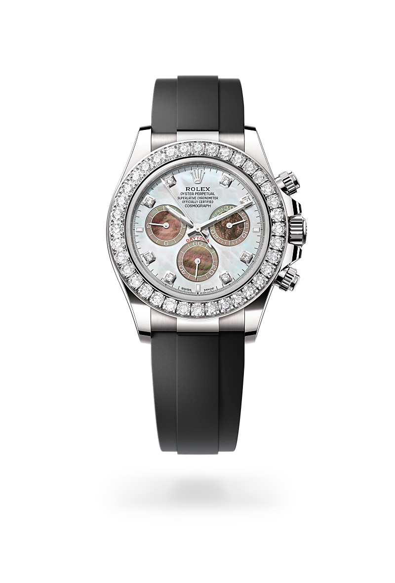 Rolex Cosmograph Daytona Oyster, 40 mm, or gris et diamants - DOUX Joaillier Avignon