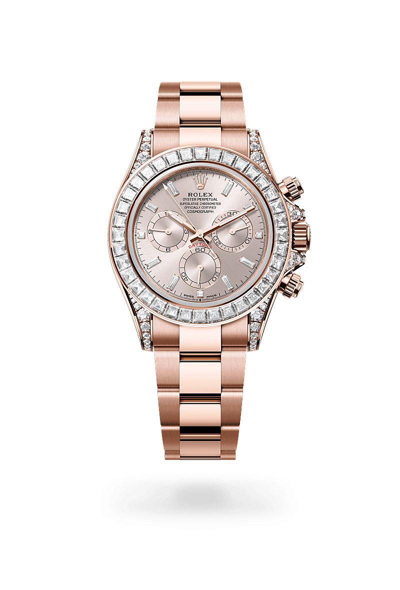 Rolex Cosmograph Daytona Oyster, 40 mm, or Everose et diamants - Raynal Horlogerie