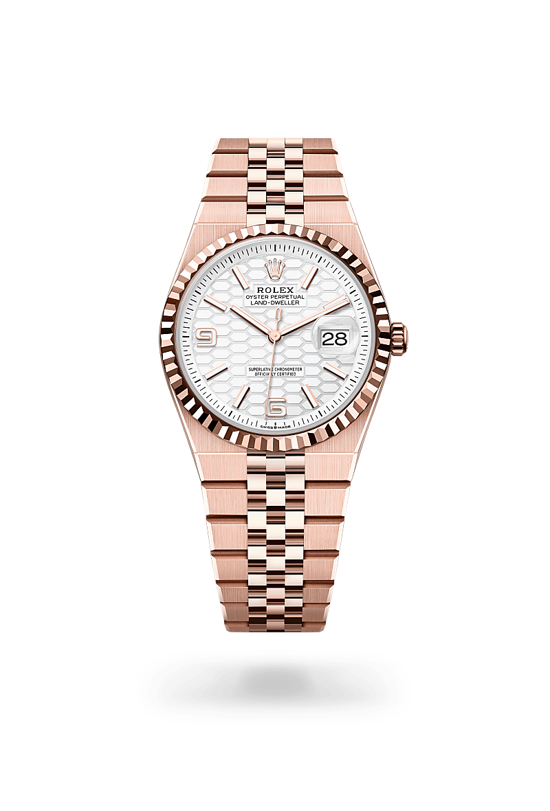 Rolex Land-Dweller 36 Oyster, 36 mm, Everose gold - DOUX Joaillier Avignon
