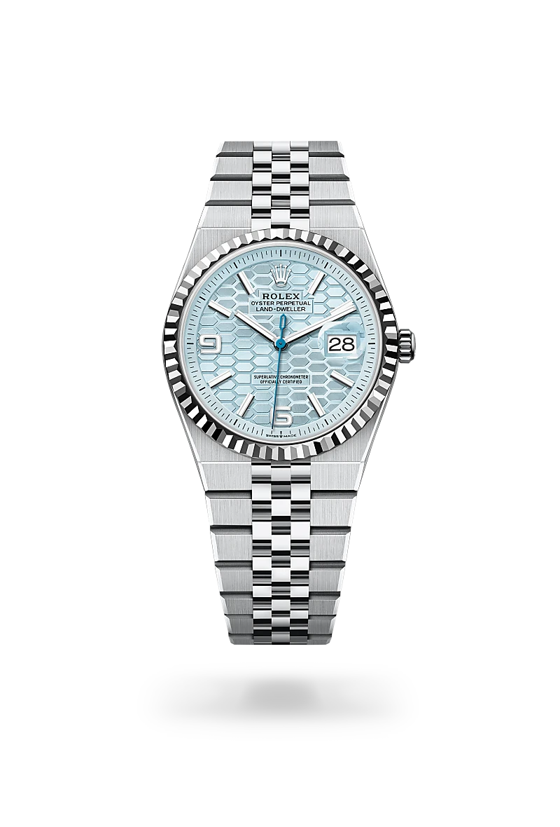 Rolex Land-Dweller 36 Oyster, 36 mm, platine - Joaillerie Jean Hardy