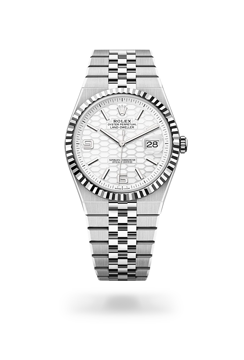 Rolex Land-Dweller 40 Oyster, 40 mm, Oystersteel and white gold - DOUX Joaillier Avignon