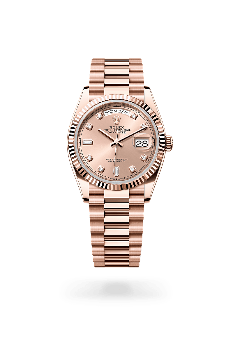 Rolex Day-Date 36 Oyster, 36 mm, or Everose - Dubail Paris - Vendôme