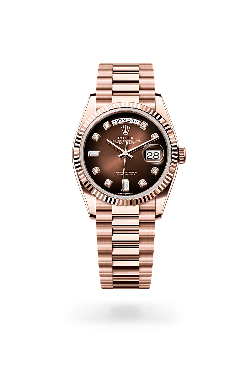 Rolex Day-Date 36 Oyster, 36 mm, or Everose - Maison Sainte-Catherine