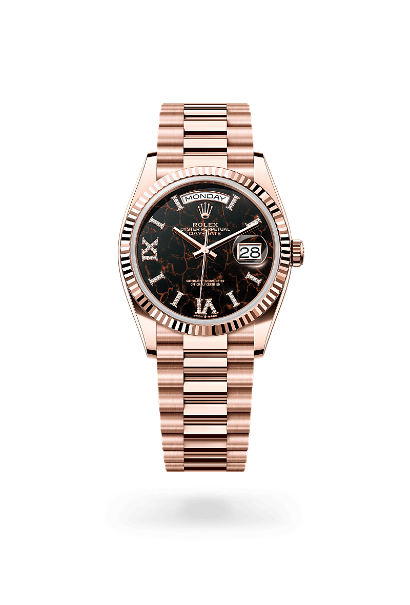 Rolex Day-Date 36 Oyster, 36 mm, Everose gold - Boutique Rennes
