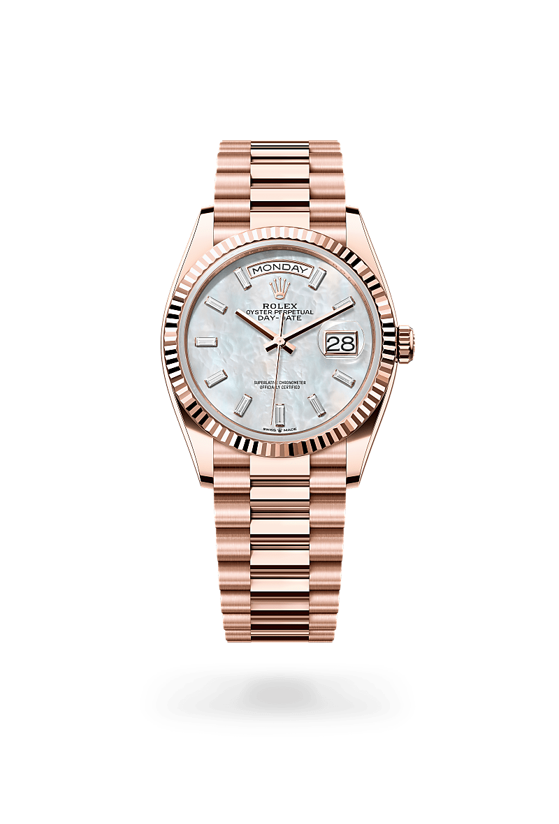 Rolex Day-Date 36 Oyster, 36 mm, Everose gold - Boutique Rennes