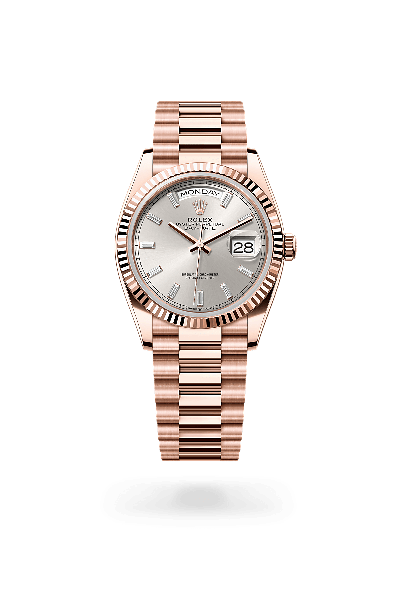 Rolex Day-Date 36 Oyster, 36 mm, or Everose - Lombard Horloger