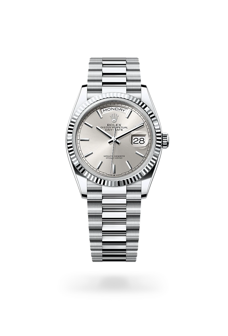 Rolex Day-Date 36 Oyster, 36 mm, platine - Prieur Rennes