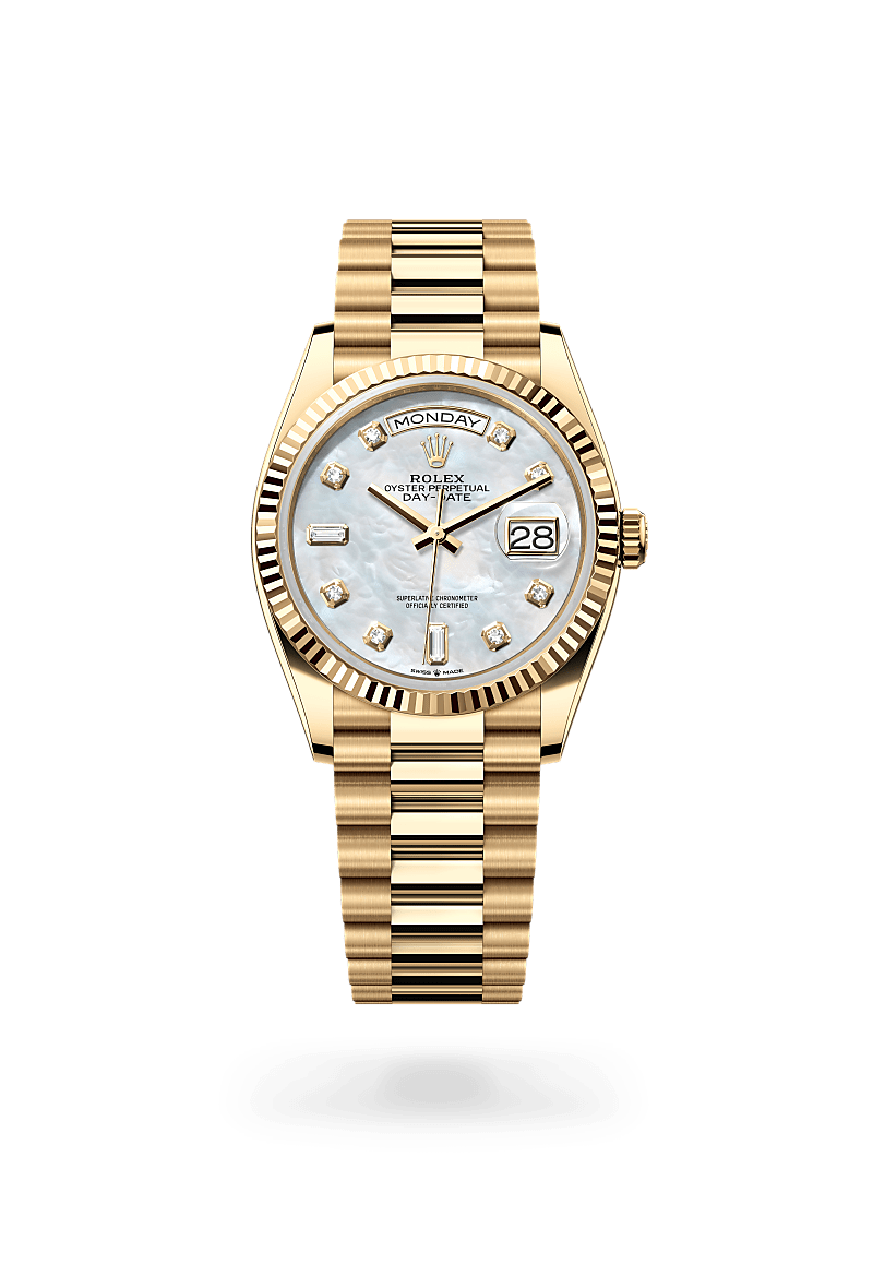 Rolex Day-Date 36 Oyster, 36 mm, yellow gold - Boutique Rennes
