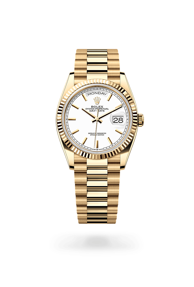 Rolex Day-Date 36 Oyster, 36 mm, or jaune - Dubail Paris - Vendôme