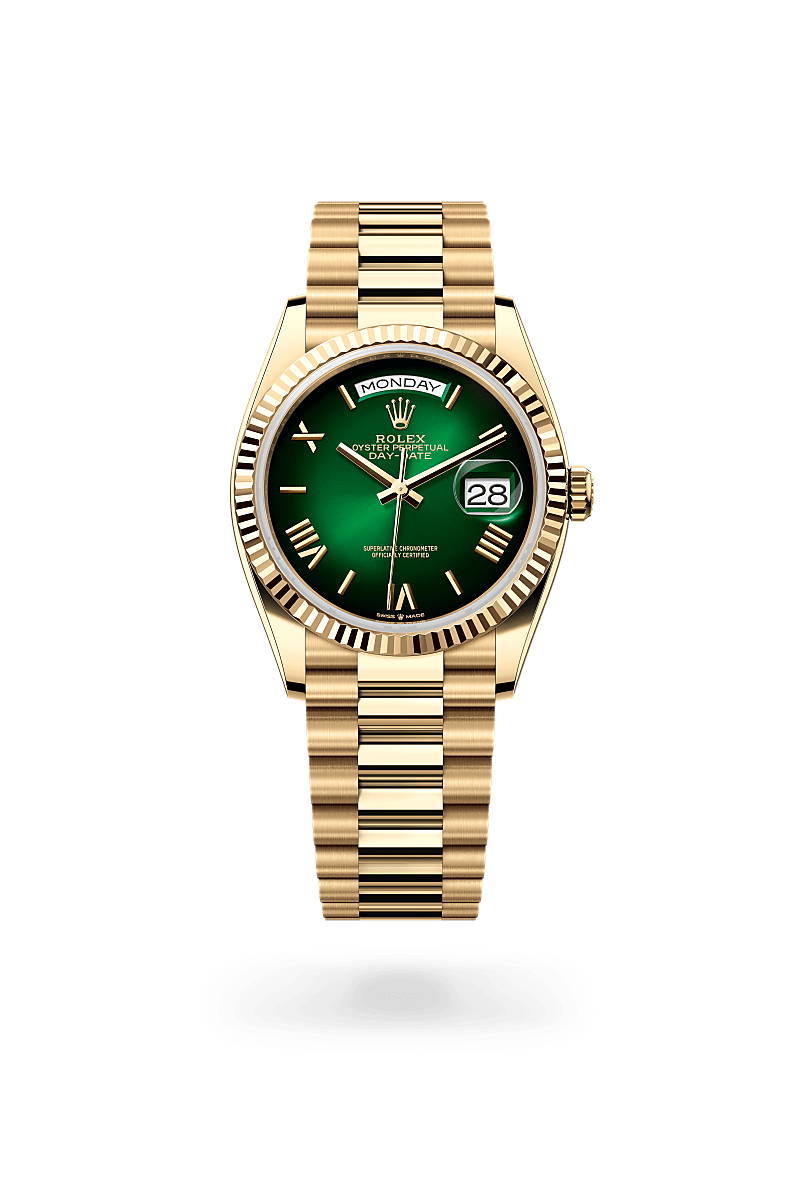 Rolex Day-Date 36 Oyster, 36 mm, or jaune - DORISE JOAILLIER