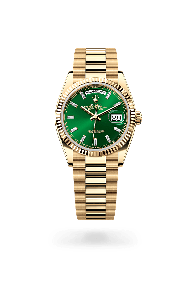 Rolex Day-Date 36 Oyster, 36 mm, or jaune - Dubail Paris - Vendôme