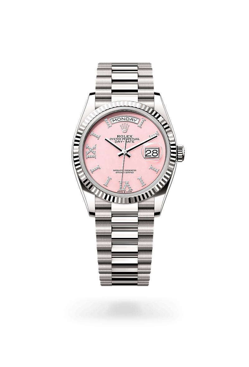 Rolex Day-Date 36 Oyster, 36 mm, or gris - Joaillerie Veron Roques