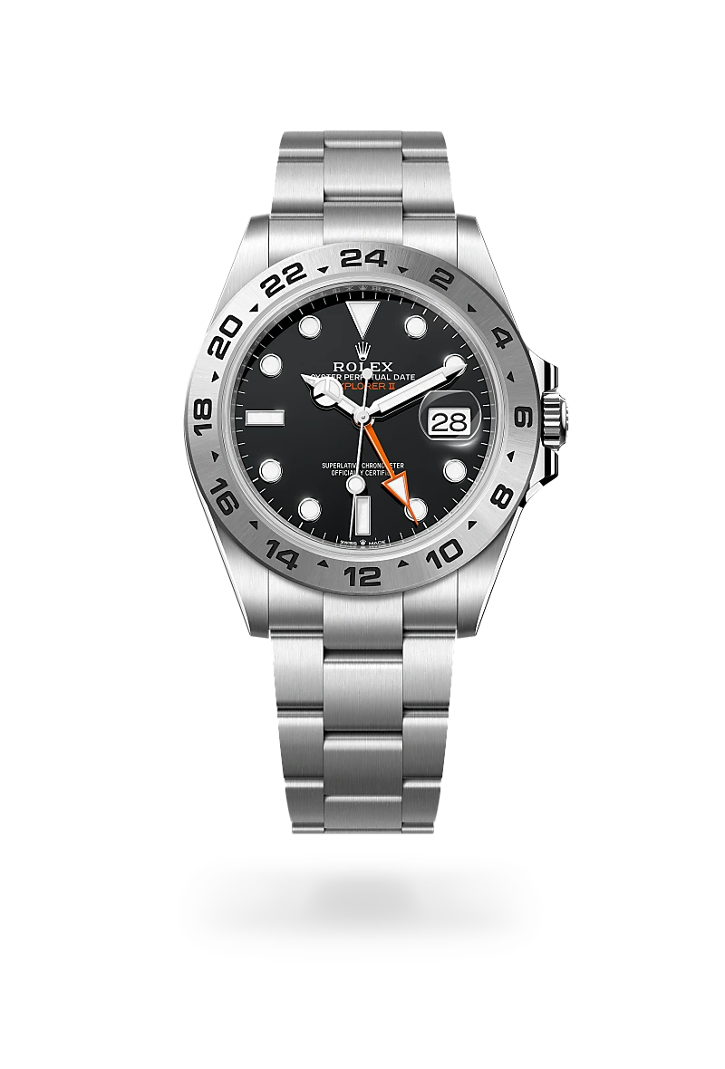 Rolex Explorer II Oyster, 42 mm, acier Oystersteel - Maison Sainte-Catherine