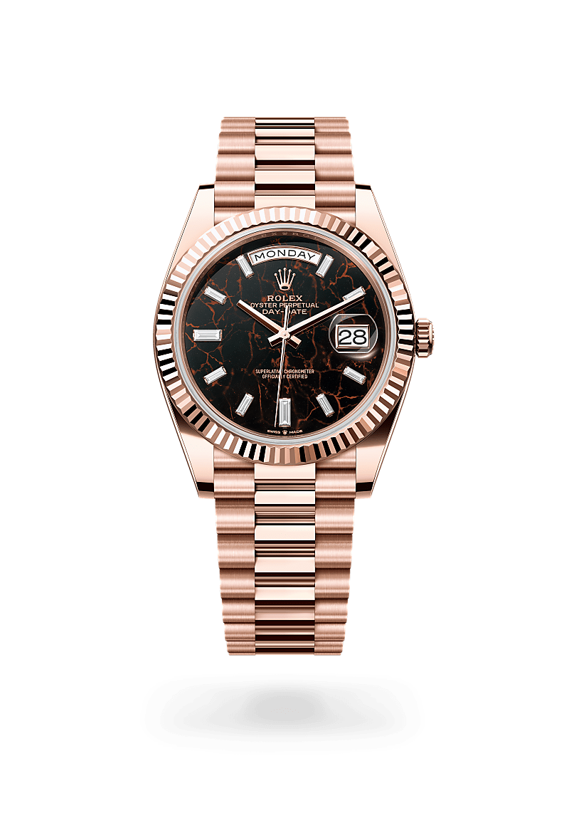 Rolex Day-Date 40 Oyster, 40 mm, or Everose - Hall of Time