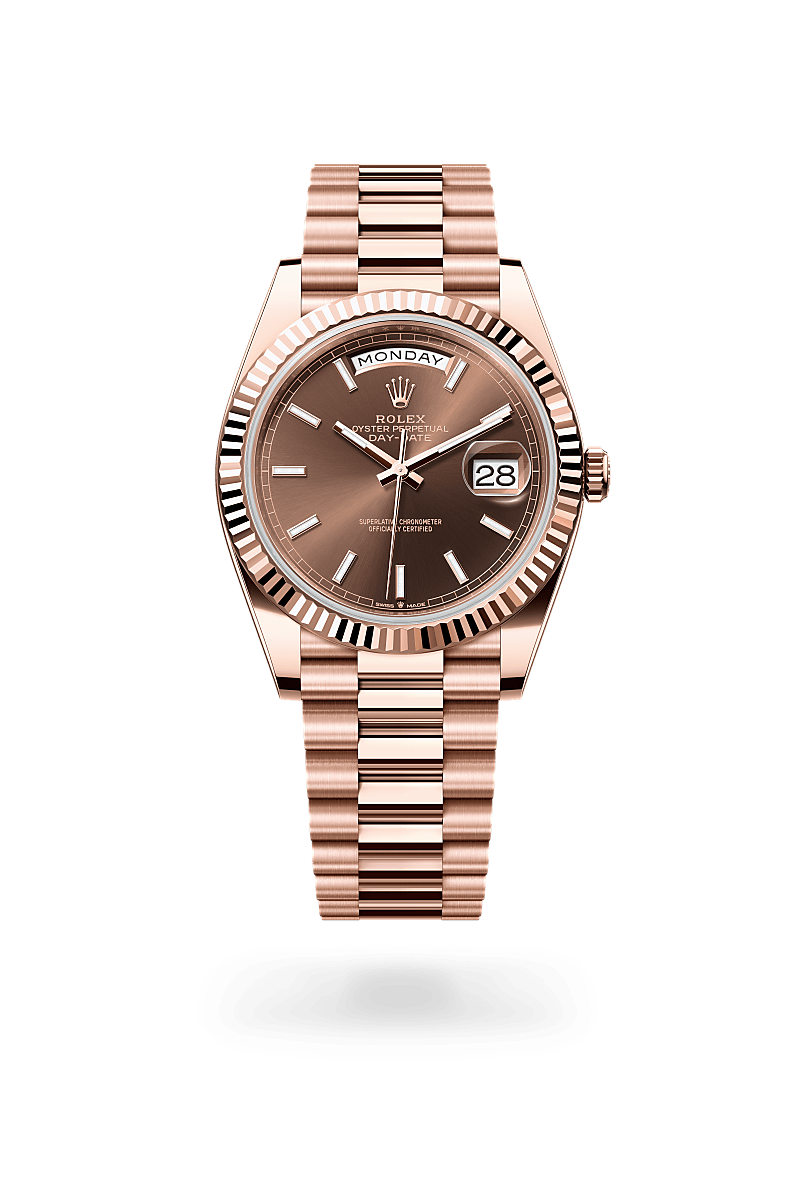 Rolex Day-Date 40 Oyster, 40 mm, Everose gold - Boutique Rennes