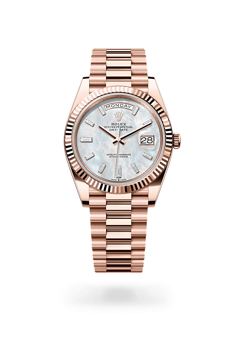 Rolex Day-Date 40 Oyster, 40 mm, or Everose - Lombard Horloger