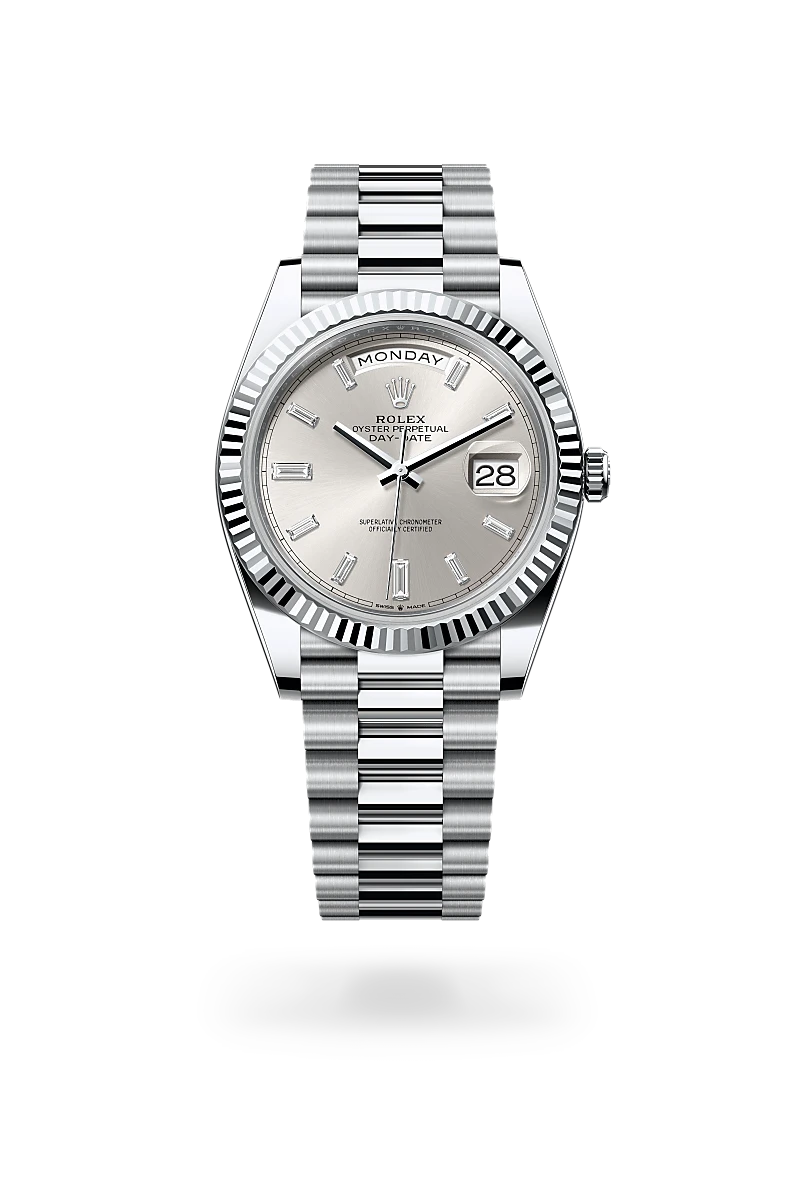 Rolex Day-Date 40 Oyster, 40 mm, platine - Ferret Nice