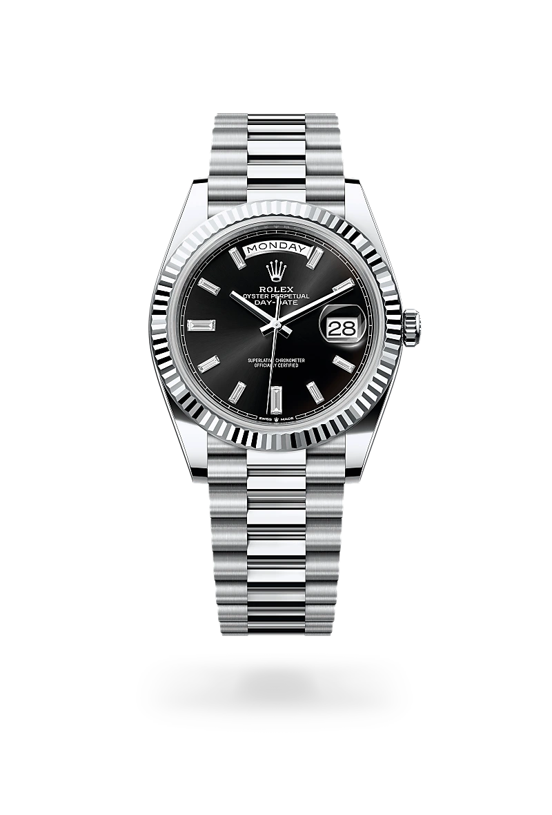 Rolex Day-Date 40 Oyster, 40 mm, platine - Lombard Horloger