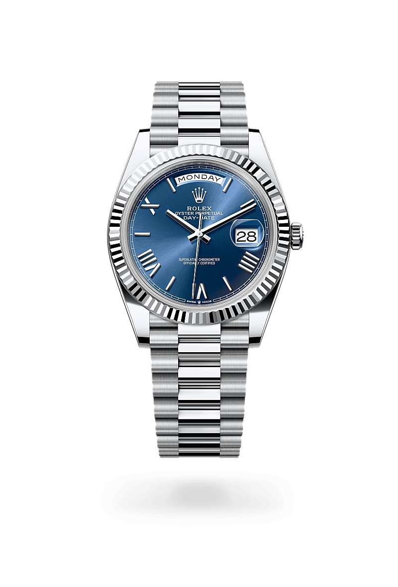 Rolex Day-Date 40 Oyster, 40 mm, platine - Lombard Horloger