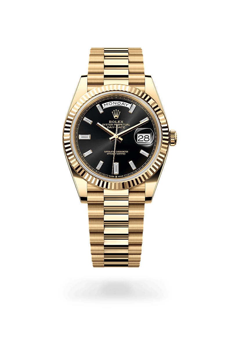 Rolex Day-Date 40 Oyster, 40 mm, or jaune - Maison Sainte-Catherine