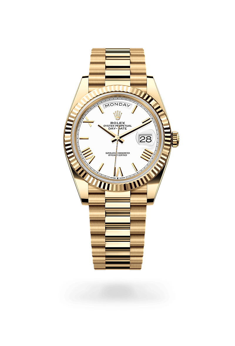 Rolex Day-Date 40 Oyster, 40 mm, or jaune - Dubail Paris - Vendôme