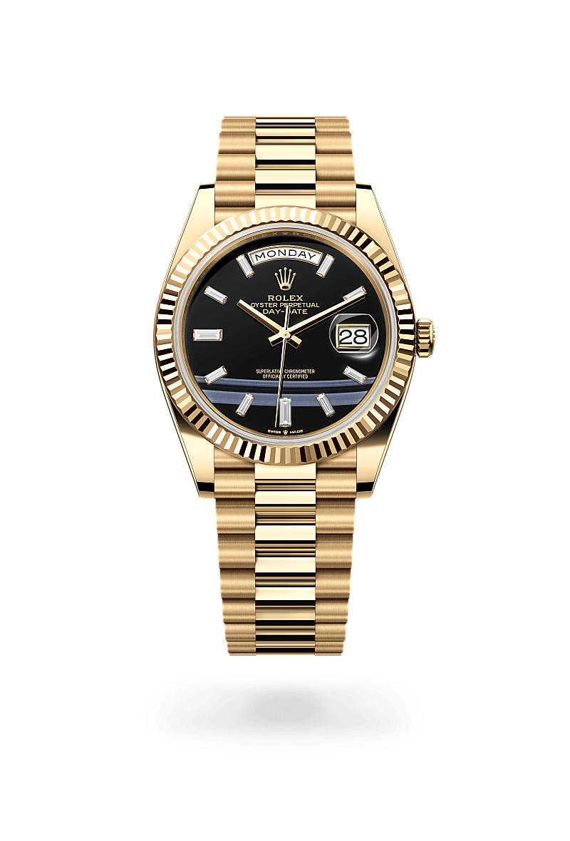 Rolex Day-Date 40 Oyster, 40 mm, or jaune - DORISE JOAILLIER