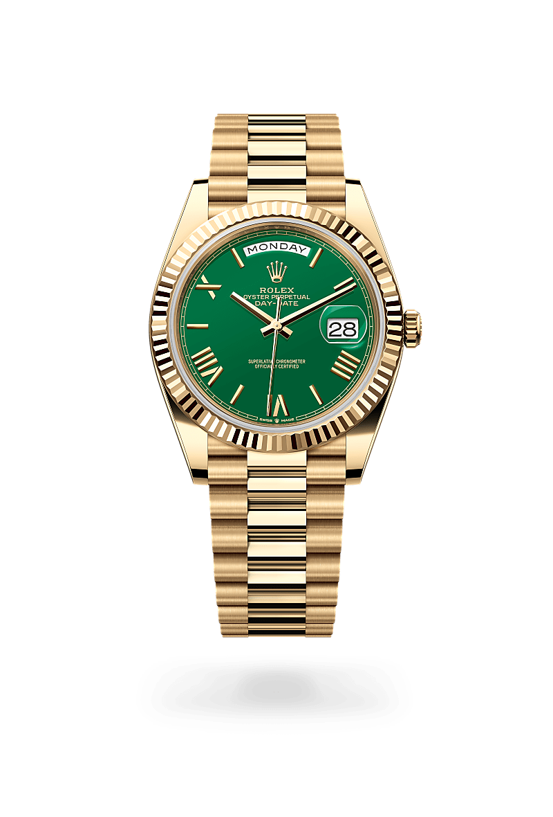 Rolex Day-Date 40 Oyster, 40 mm, or jaune - Prieur Rennes